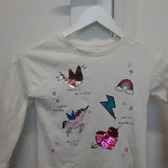 Unicorn top girls size 6 years