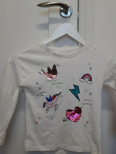 Unicorn top girls size 6 years