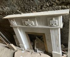 marble fireplace