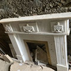 marble fireplace