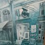 Vintage - Retro - Pair of Art Prints on Hessian Canvas Image 2