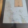 FRAMED LARGE MAP OF New Zealand Golden Opus Voyage February 1999 Howard & Meriel Image 4