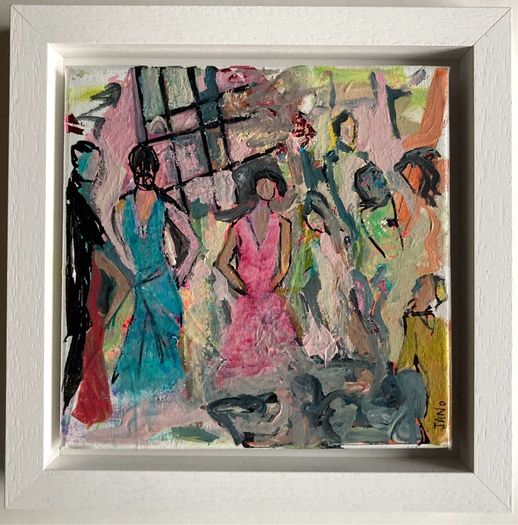 Original Figurative Painting Framed Gift Contemporary Art Irish Art