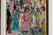 Original Figurative Painting Framed Gift Contemporary Art Irish Art