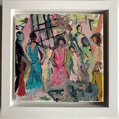 Original Figurative Painting Framed Gift Contemporary Art Irish Art