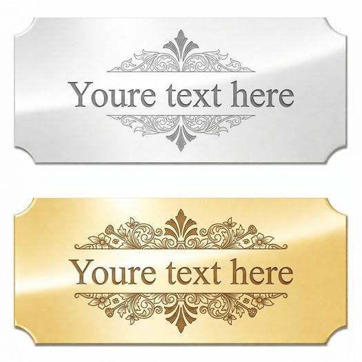 Personally laser engrave name plates