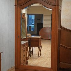 French Oak Single-Door Armoire / Linen Cupboard