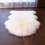 FREE EXPRESS SHIPPING Faux Fur Soft Fluffy Single Sheepskin Stule Style Rug, Faux Fleece Chair Cover Seat Pad Soft Fluffy Shaggy Area Rugs for Bedroom Sofa Floor (White 60 x 90 CM) Image 5