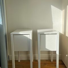 IKEA bedside tables (2) with drawer and tray