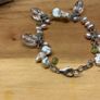 silver vintage bracelet with water pearls Image 4
