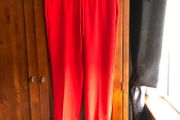 Zara bright red dressy joggers