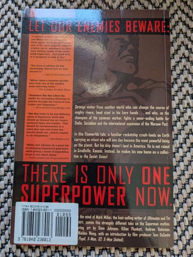 Superman Red Son TPB Mark Millar Dave Johnson DC Elseworlds Titan Books Paperback
