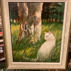 Oil painting free postage