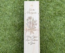 To the Newlyweds Wooden wine box