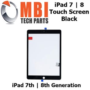 iPad 7 8 Touch Screen Digitizer Glass and Home Button Black iPad 7th 8th Gen