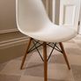Eames style white dining chairs - 10 available Image 3