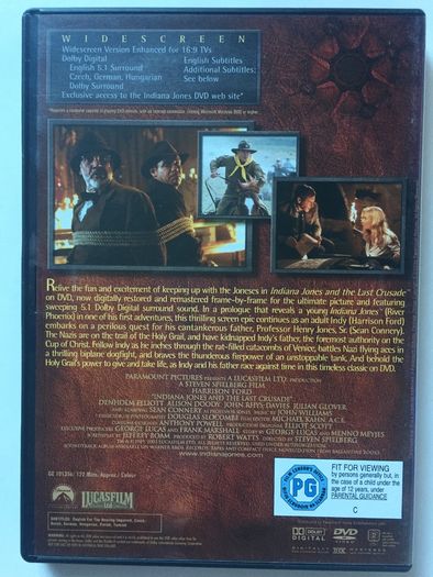 Indiana Jones Trilogy Boxset (Steven Spielberg Films) Harrison Ford [Movie DVD] Academy Award Winner