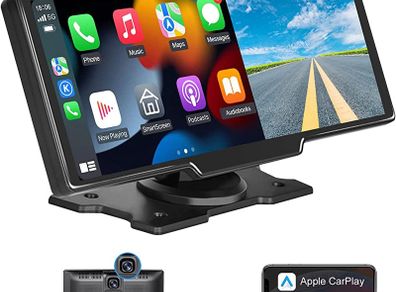 Car Mirror Video Recording Carplay & Android Auto Wireless Connection GPS Navigation Dashboard DVR AI Voice