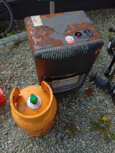 Gas heater  and bottle