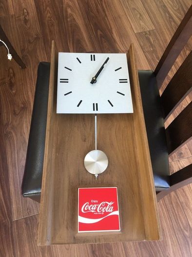 Coca Cola Pendulum Clock Year 1974 New