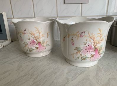 Two Vintage Royal Norfolk Plant Pots