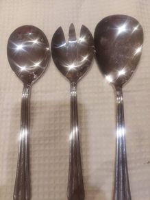 Stamped Silver ServingSpoons