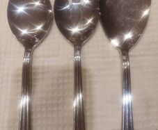 Stamped Silver ServingSpoons