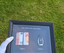 Gift 3D money frame art decor