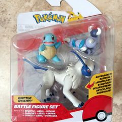 Pokemon Battle Figure Set 2025 Squirtle + Absol + Skorupi - PKW4096 Jazwares New
