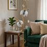 Elegant Vintage "Floristica" Brass Floor Lamp (Classic / Hollywood Regency Style) Image 4