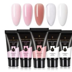 UV/LED 5pcs Builder Gel Nail Extension Poly Gel 30ml