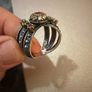 Vintage Sterling Silver Ring Ruby Emerald Style Stones Image 2