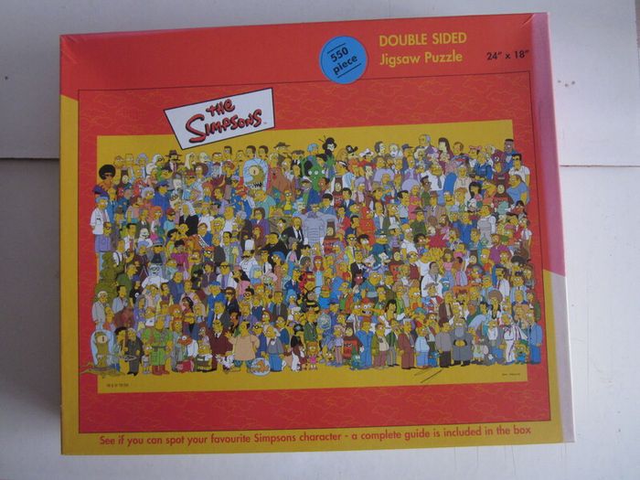 The Simpsons 550 Piece  Double Sided Jigsaw Puzzle