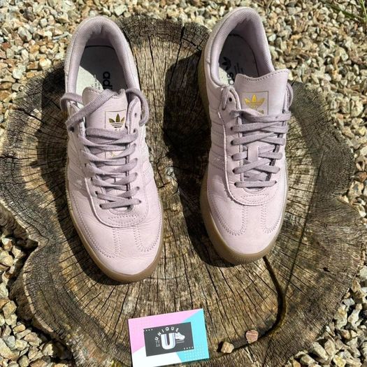 Adidas Samba Wedge Purple Gold
