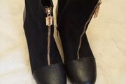 T.Taccardi Navy Platform Ankle Boots - UK 7