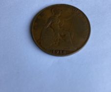 Old British Penny 1918