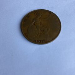 Old British Penny 1918