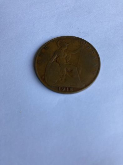 Old British Penny 1918