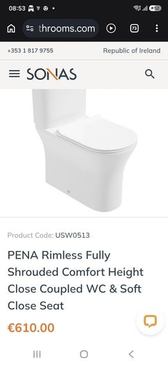 brand new toilet