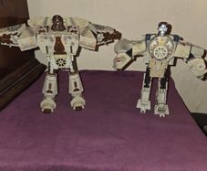 2008 Star Wars and Transformers Crossover Millennium Falcon Han Solo and Chewbecca