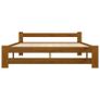 Bed Frame Honey Brown Solid Pine Wood 180x200 cm Image 3