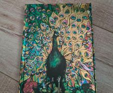 Decorative Peacock Journal - Hardcover with Magnetic Clasp