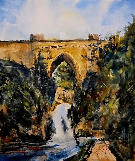 Poulaphouca watercolour