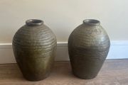 Antique Terracotta Olive Pots