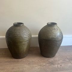 Antique Terracotta Olive Pots