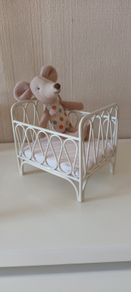 Dolls House Metal Cot 1:12th Scale.