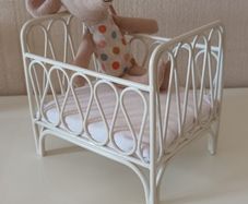 Dolls House Metal Cot 1:12th Scale.