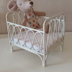 Dolls House Metal Cot 1:12th Scale.