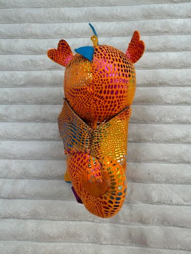 Drago The Baby Dragon Orange Shiny Paws Plush approx. 20cm. Used Please see pictures