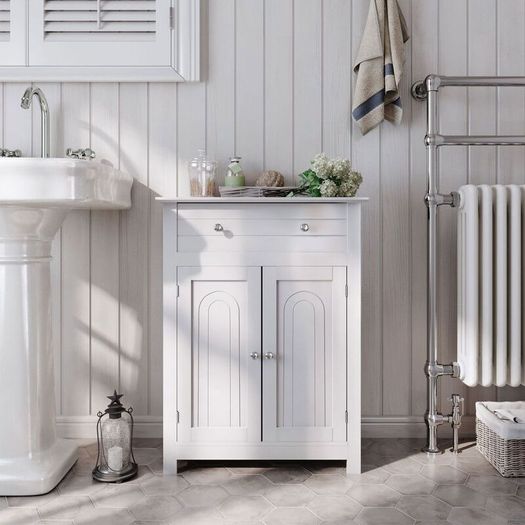 Bathroom Cabinet white with Drawer and doors FREE DELIVERY